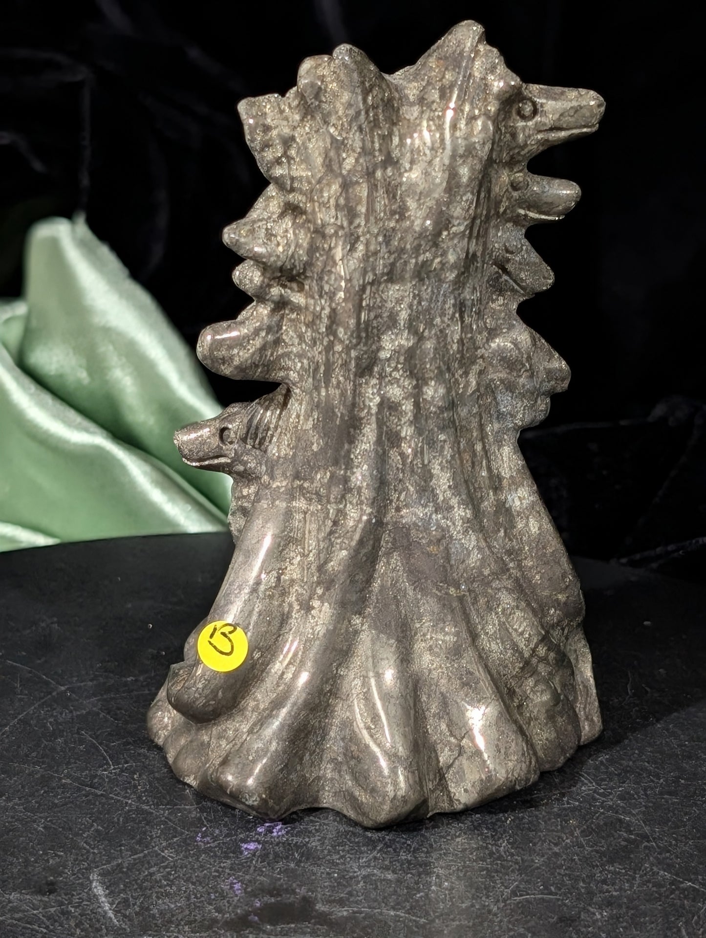 Pyrite Hecate Figurine