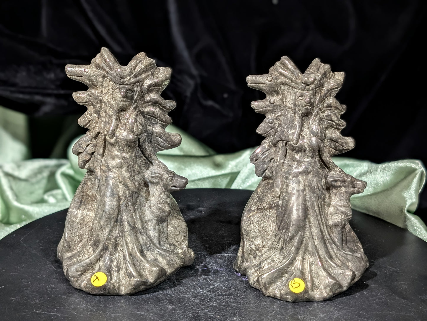 Pyrite Hecate Figurines