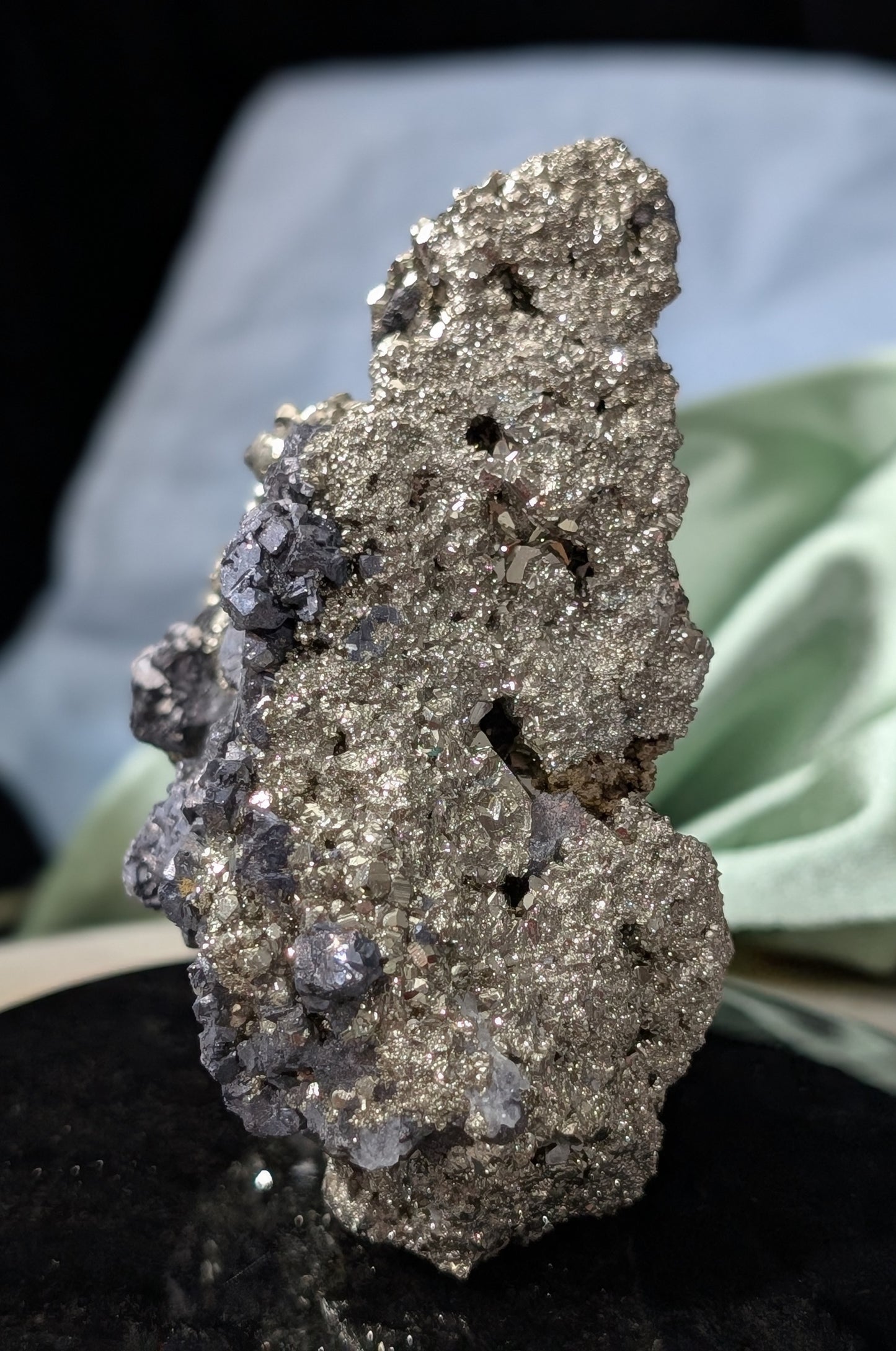 Pyrite in Matrix with Galena Specimen