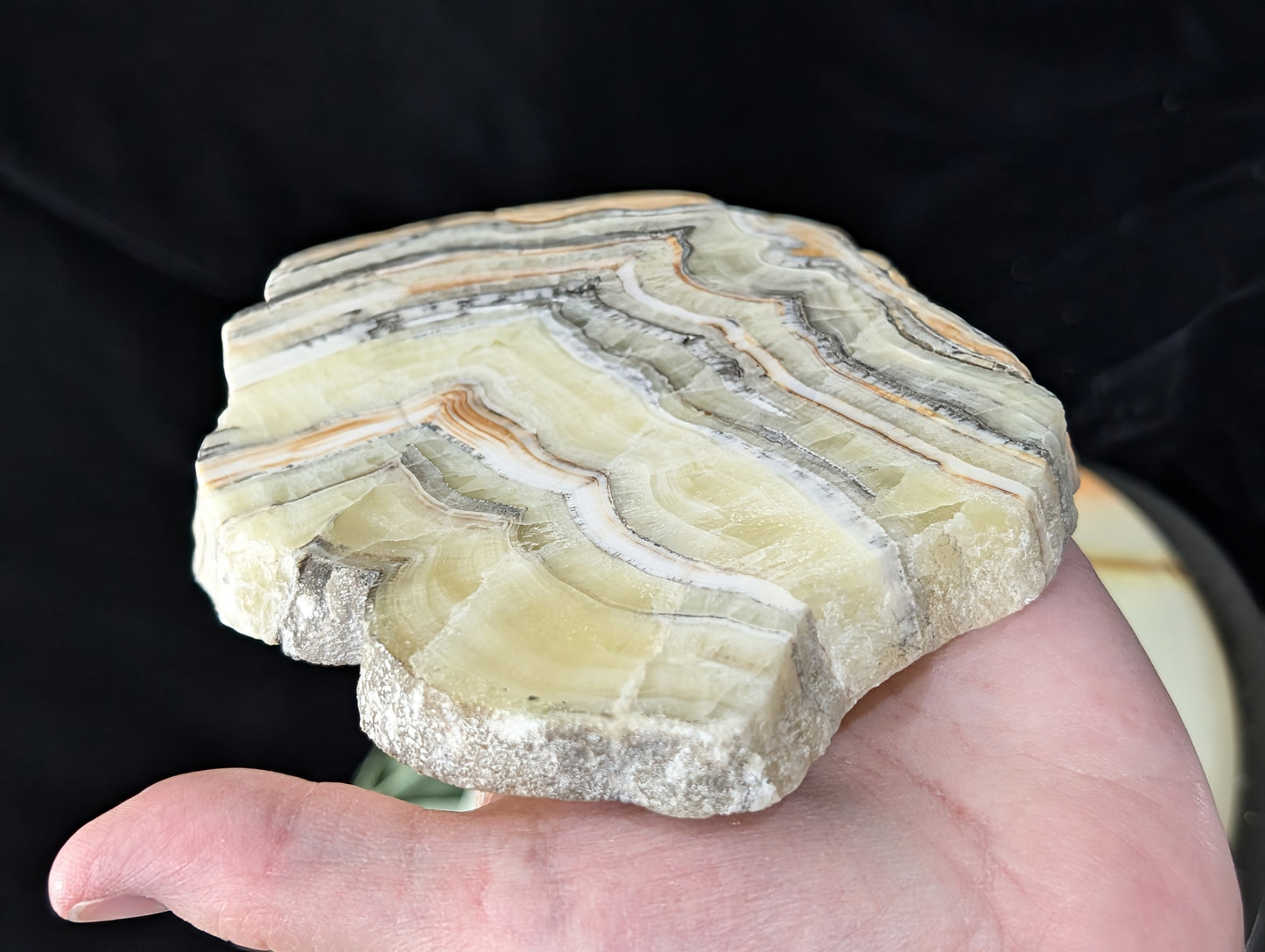 Raw Edged Brucite Slab