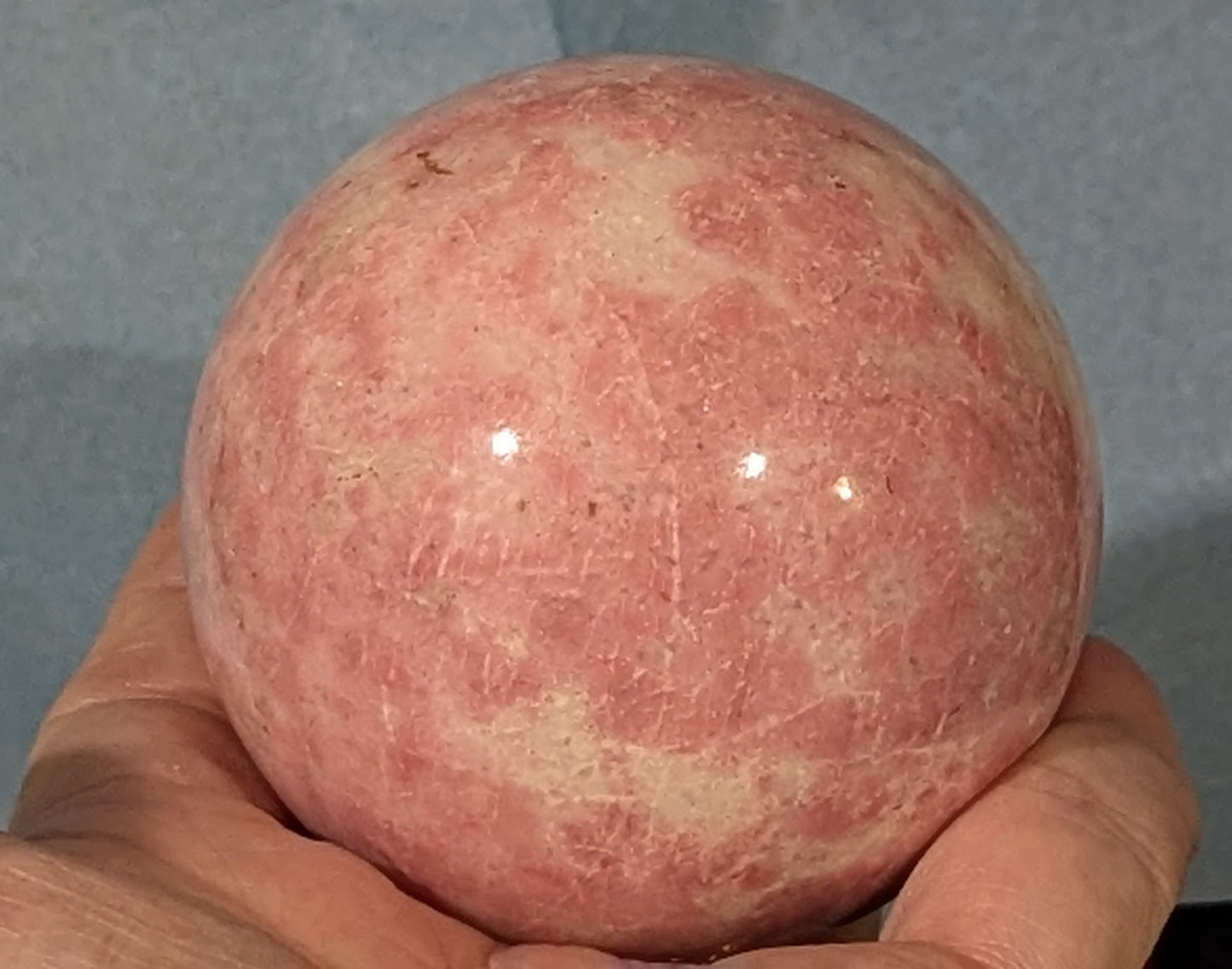 Rhodochrosite Sphere