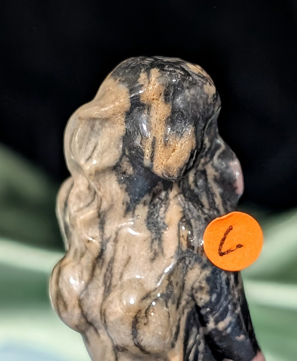 Rhodonite Mermaid Figurine