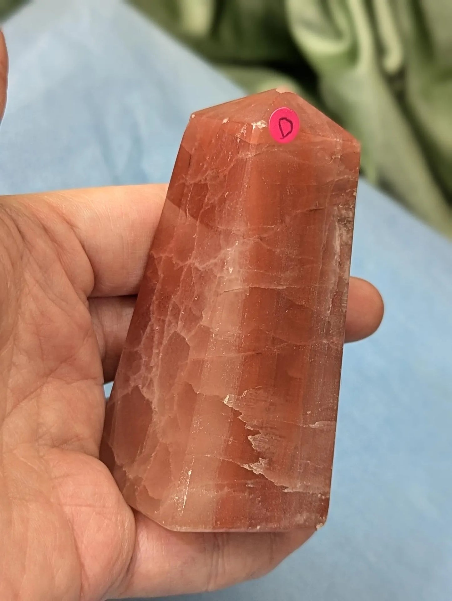 Rose Calcite Tower