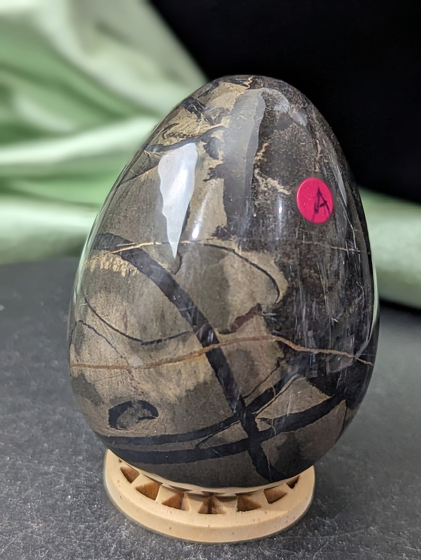Silver Leaf Jasper Egg