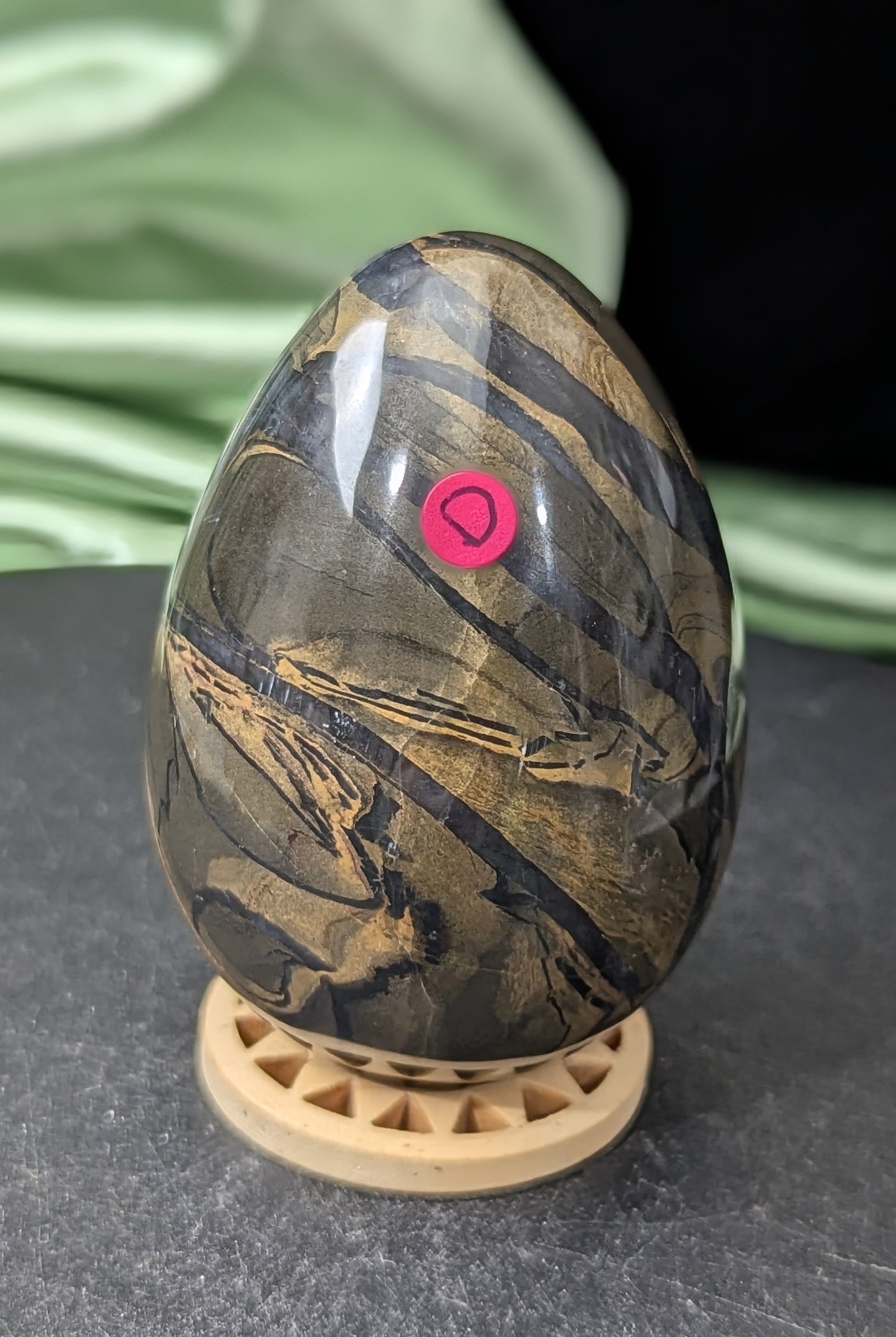 Silver Leaf Jasper Egg