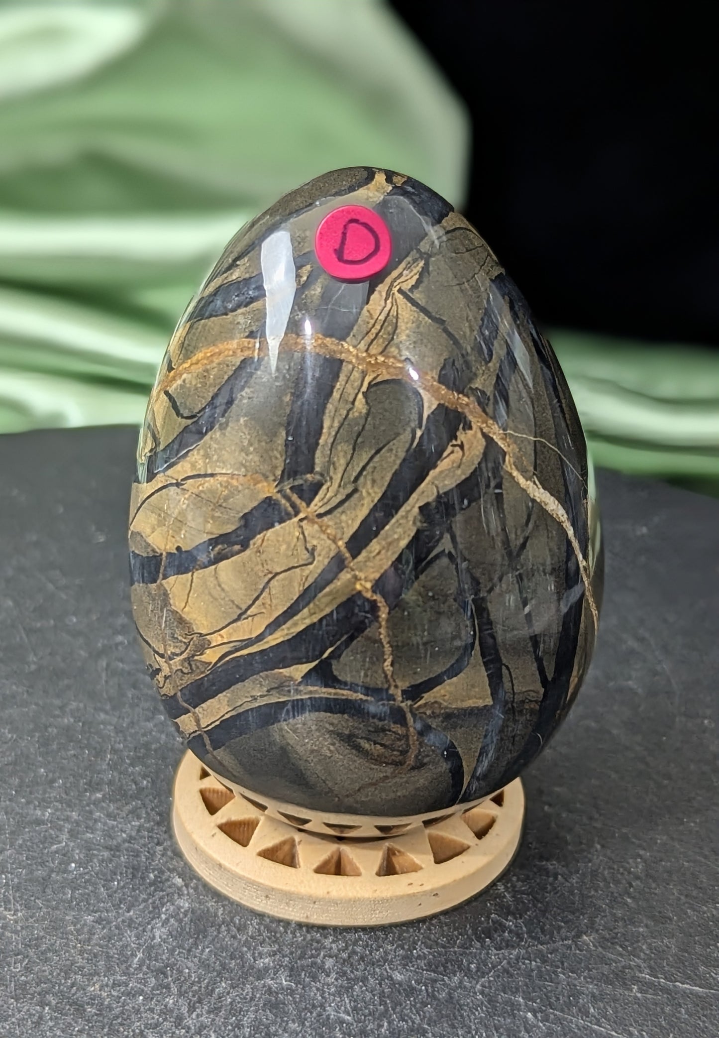 Silver Leaf Jasper Egg