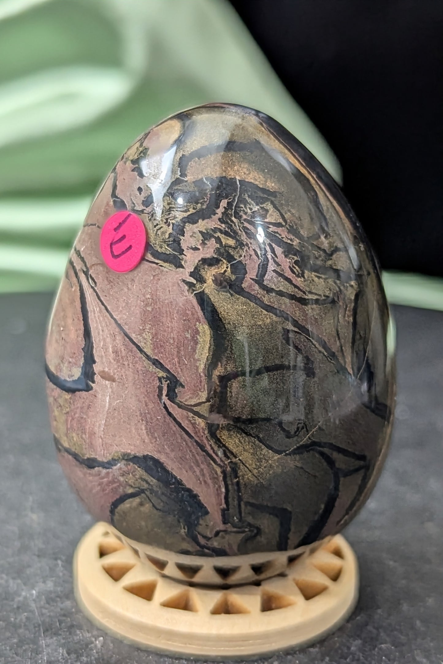 Silver Leaf Jasper Egg