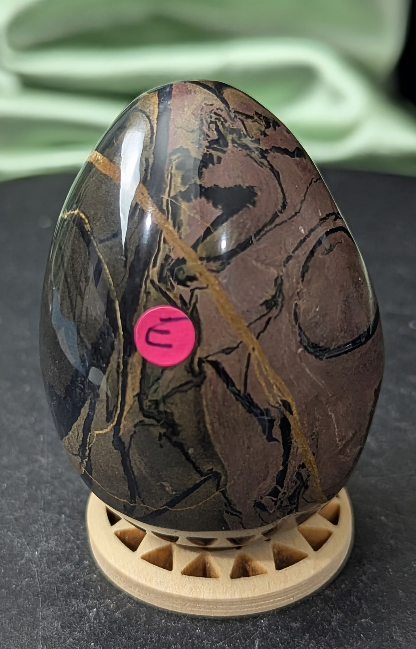 Silver Leaf Jasper Egg