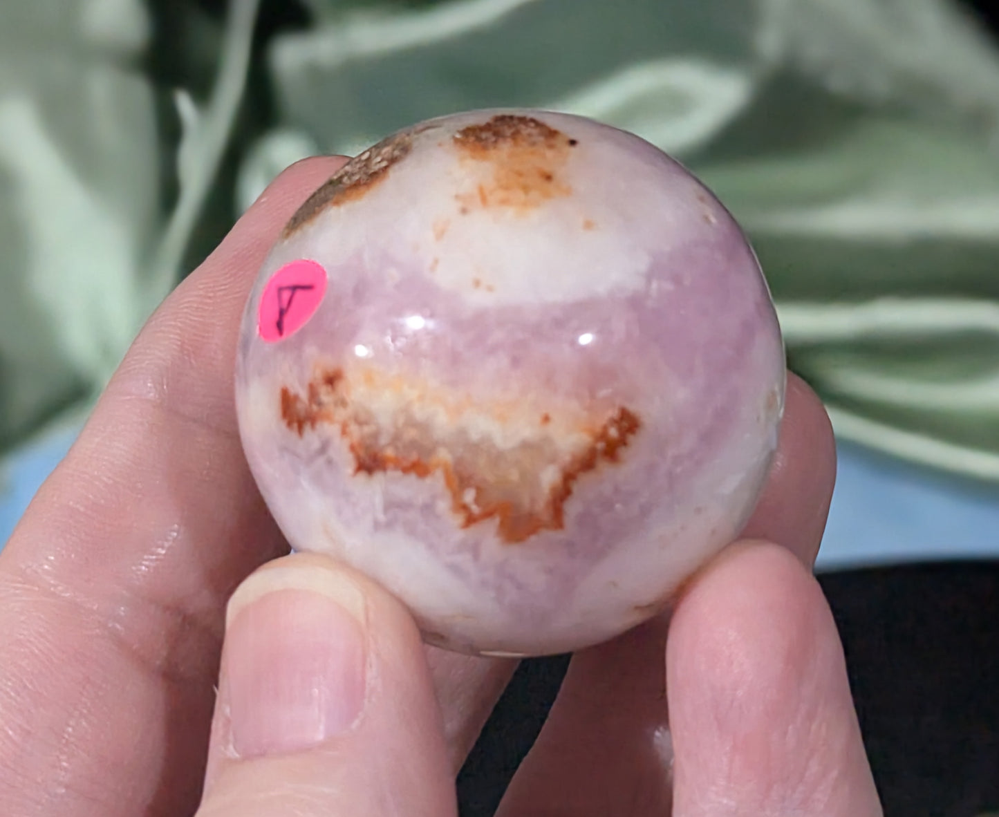 Small Pink Aragonite Sphere