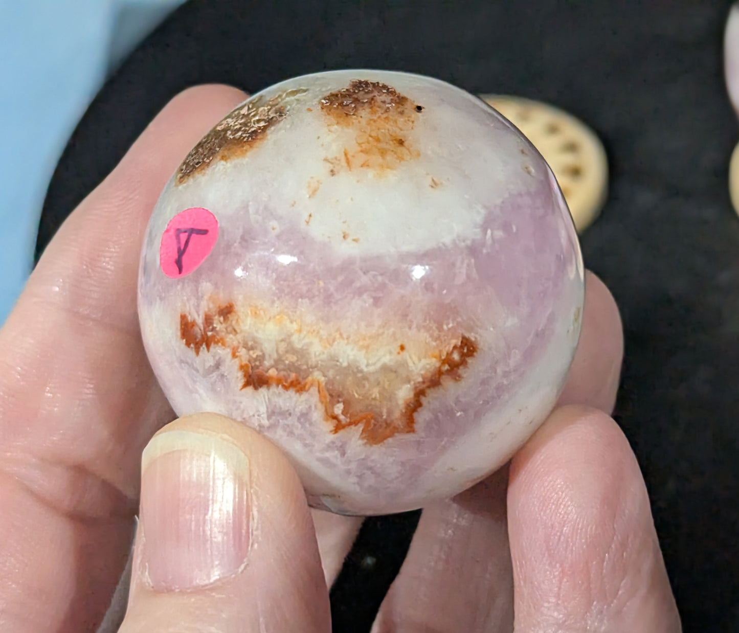 Small Pink Aragonite Sphere