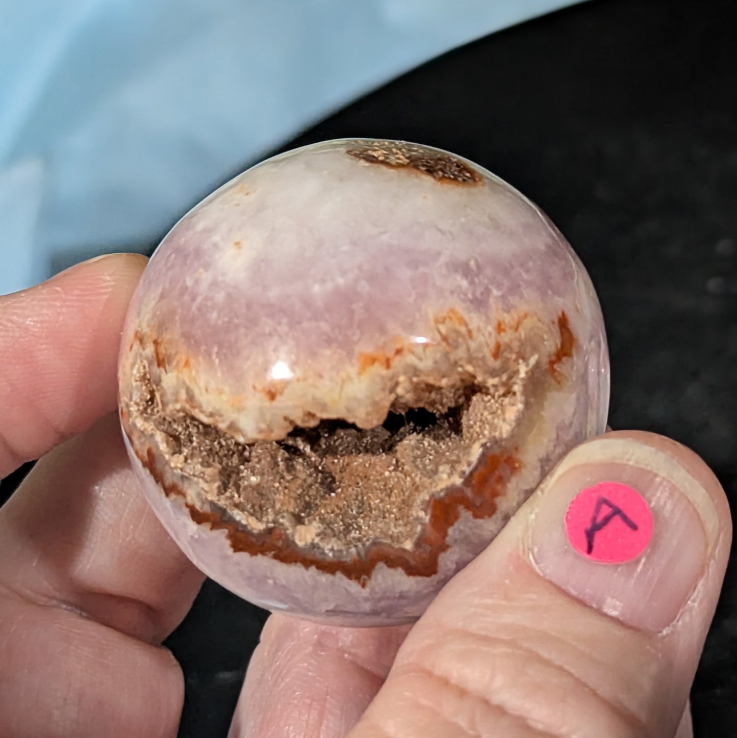 Small Pink Aragonite Sphere