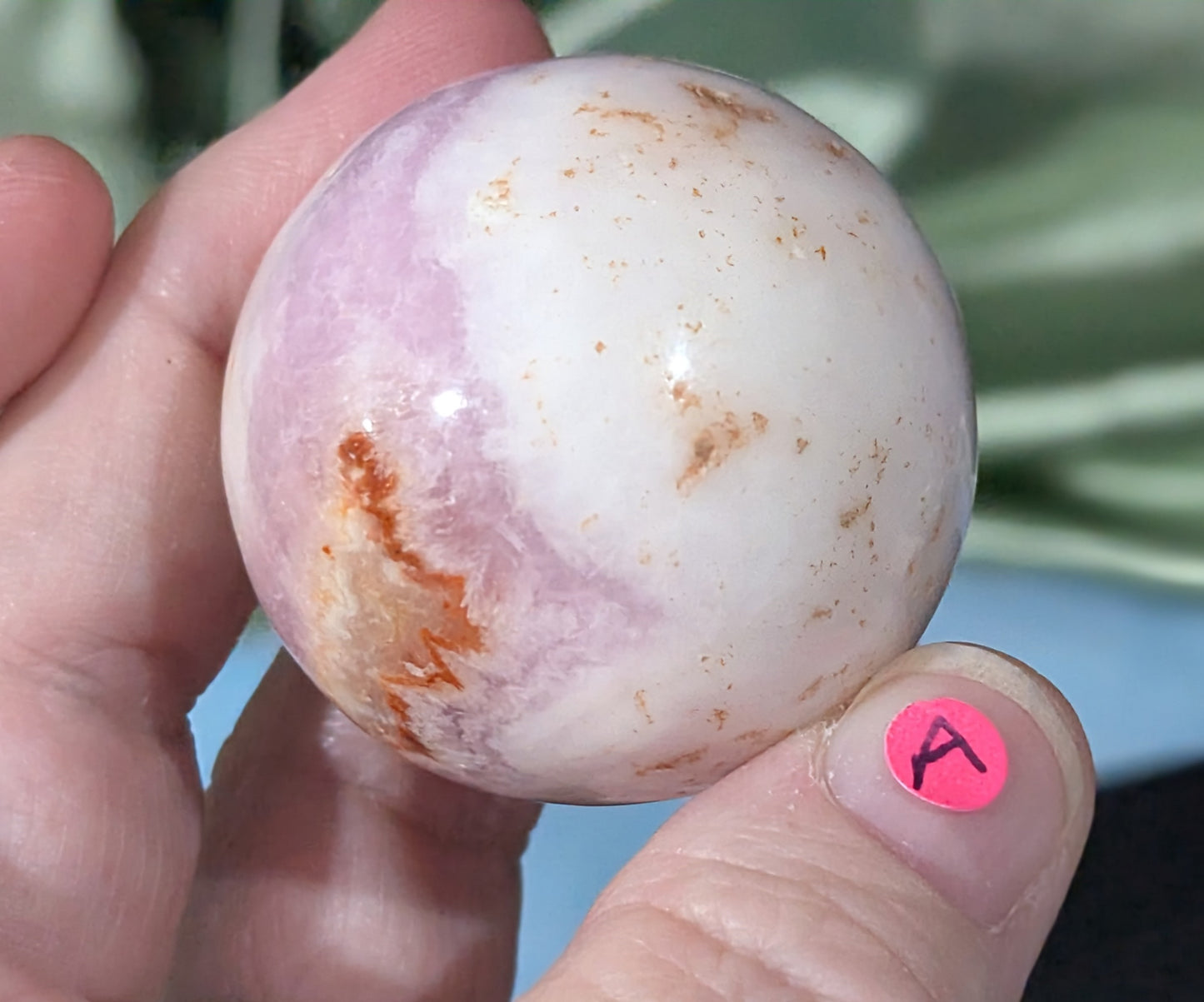 Small Pink Aragonite Sphere