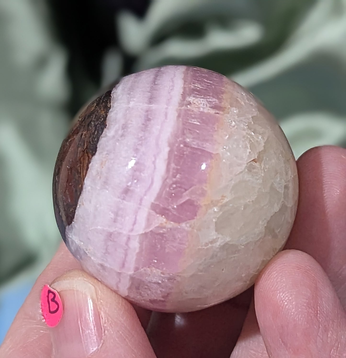 Small Pink Aragonite Sphere
