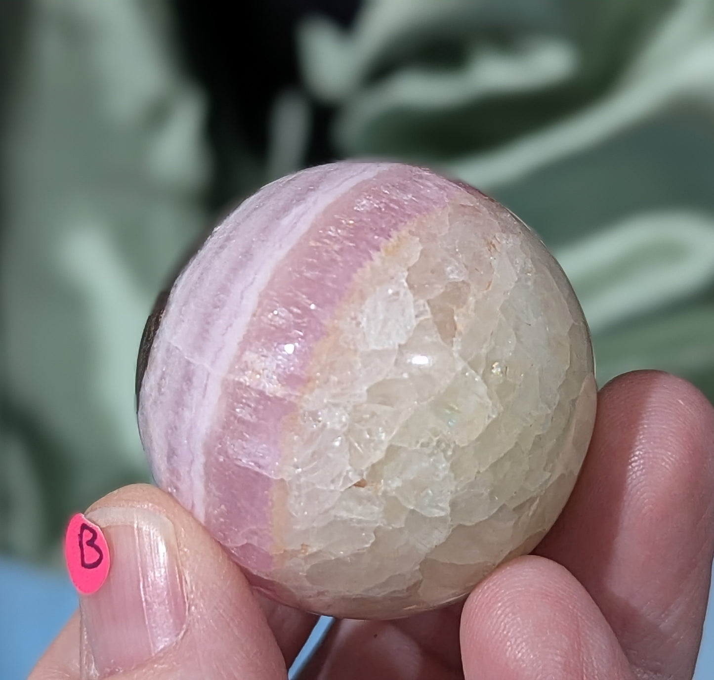 Small Pink Aragonite Sphere