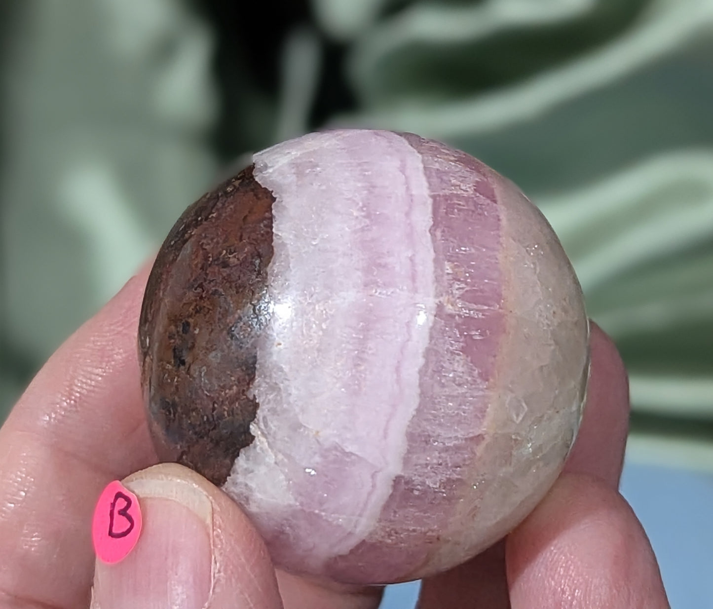 Small Pink Aragonite Sphere