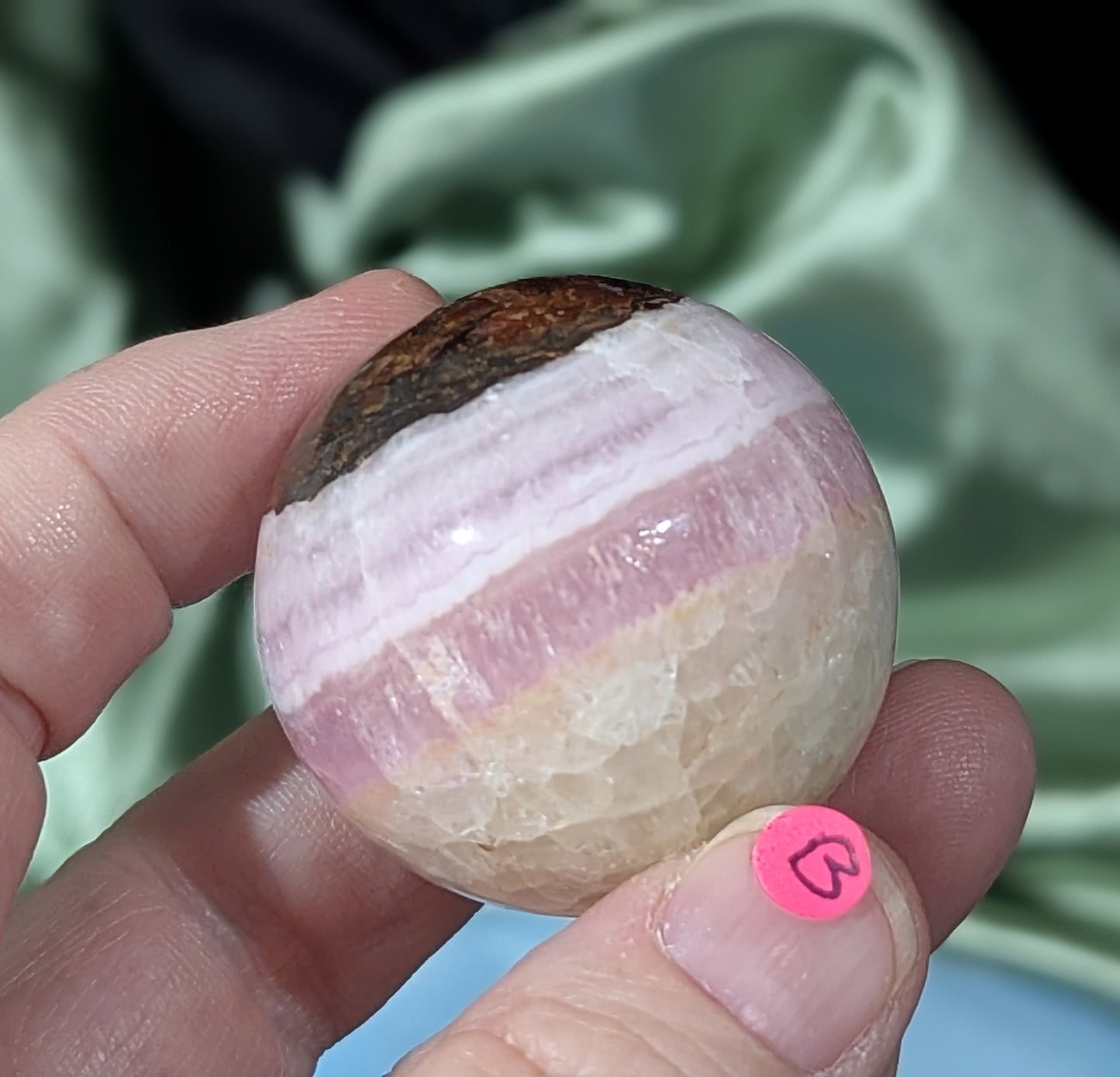 Small Pink Aragonite Sphere