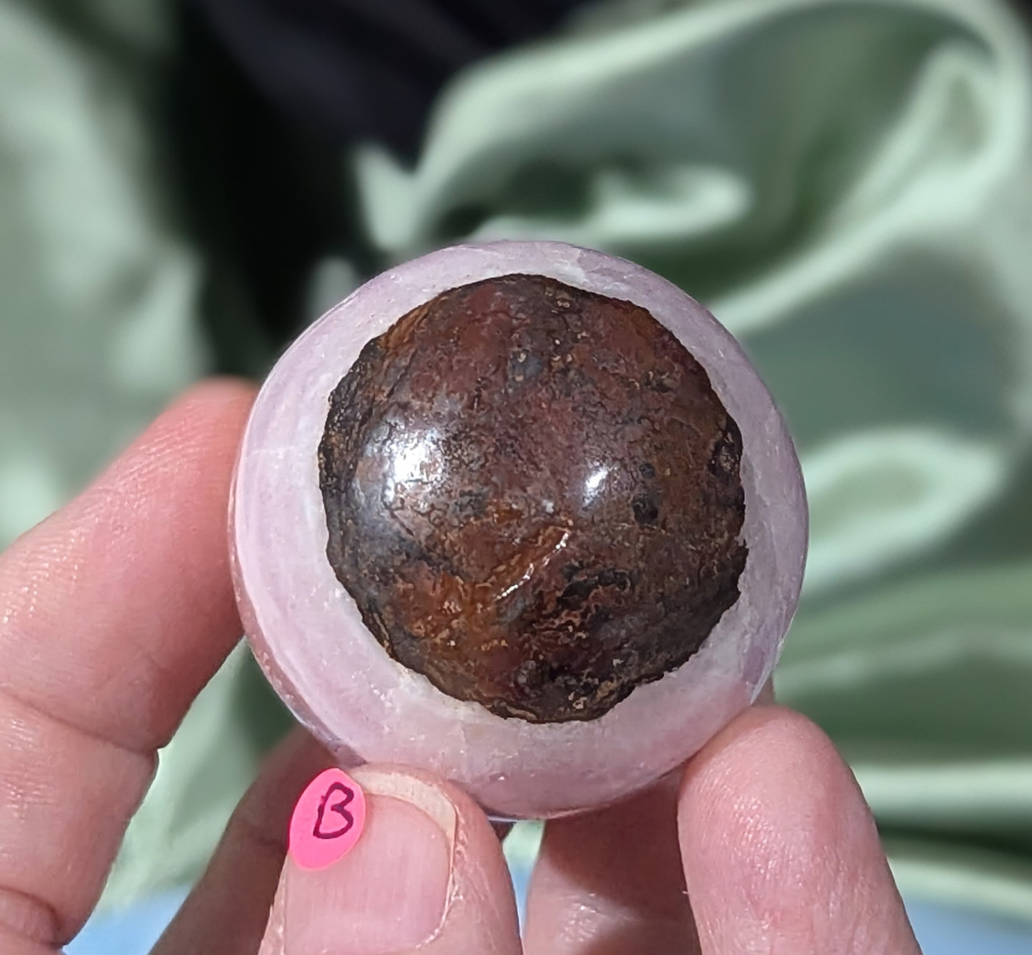 Small Pink Aragonite Sphere
