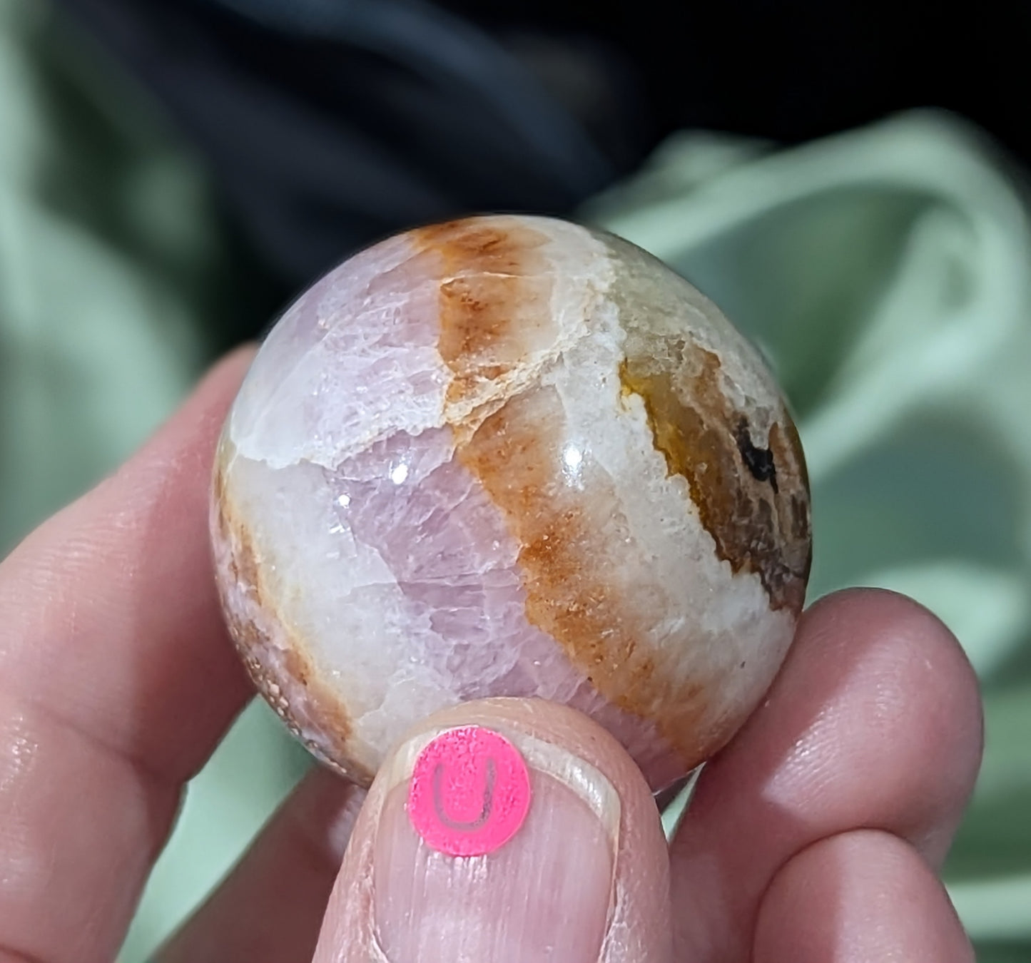 Small Pink Aragonite Sphere