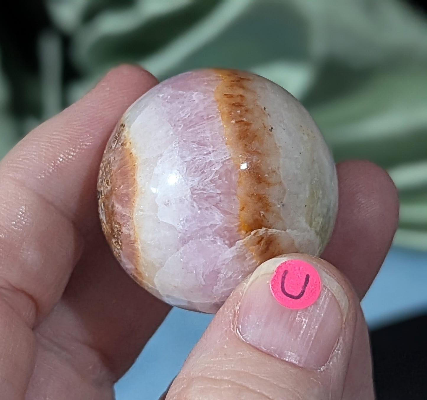 Small Pink Aragonite Sphere