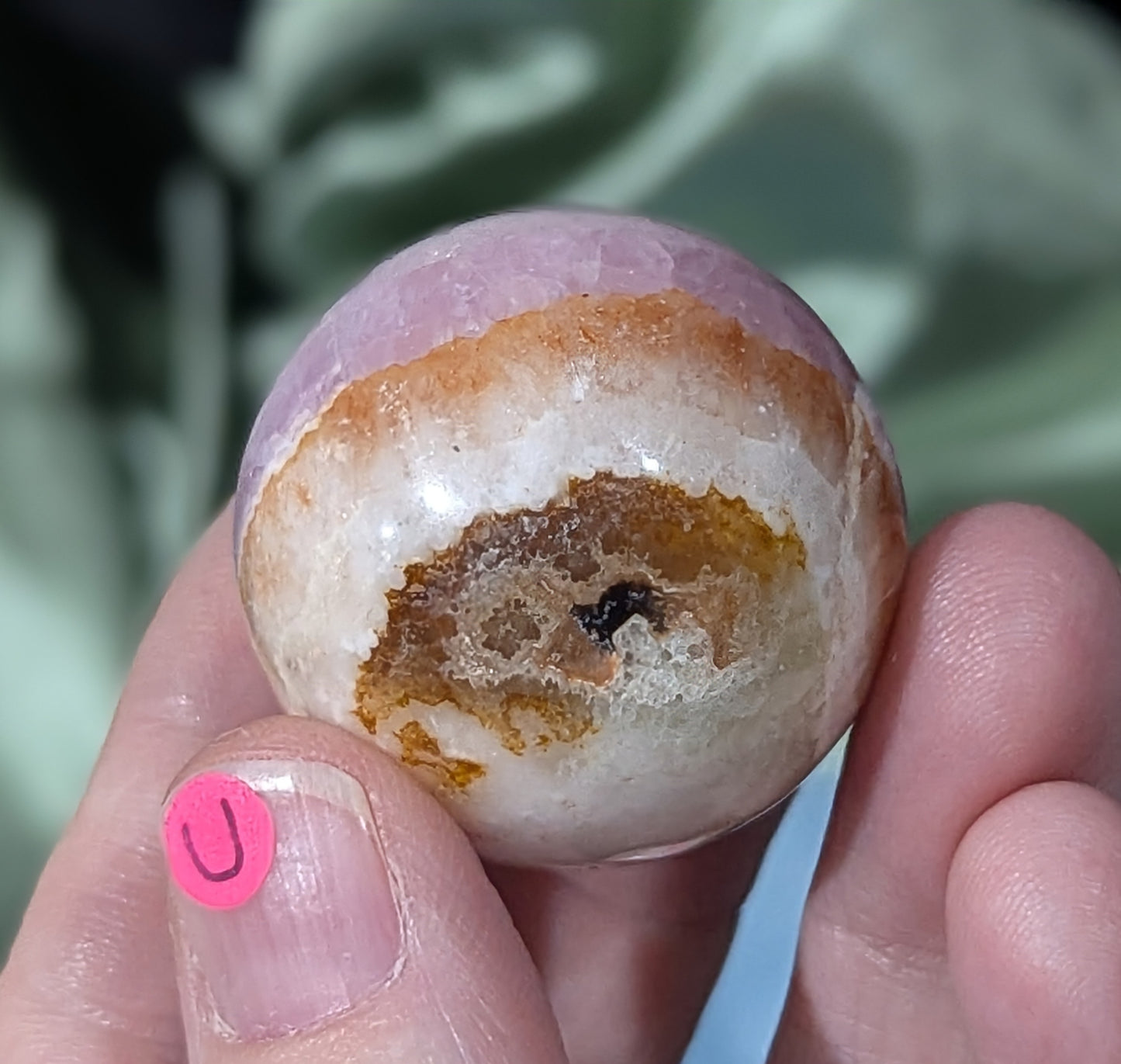 Small Pink Aragonite Sphere