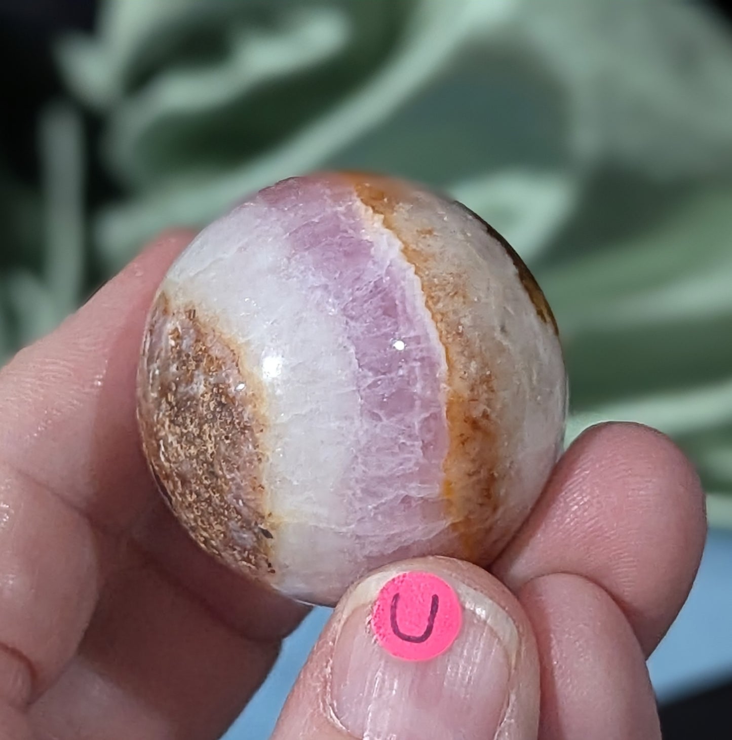 Small Pink Aragonite Sphere