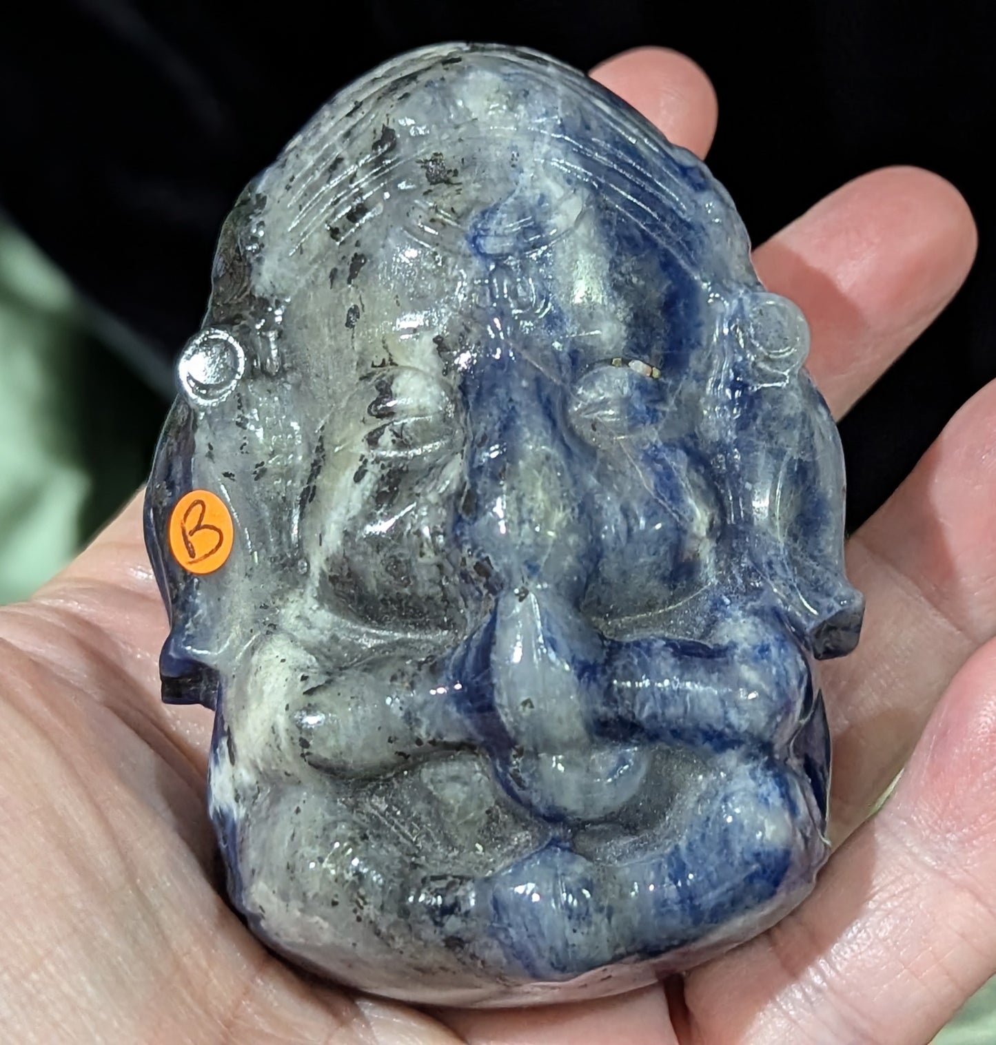 Sodalite Ganesha Figurine