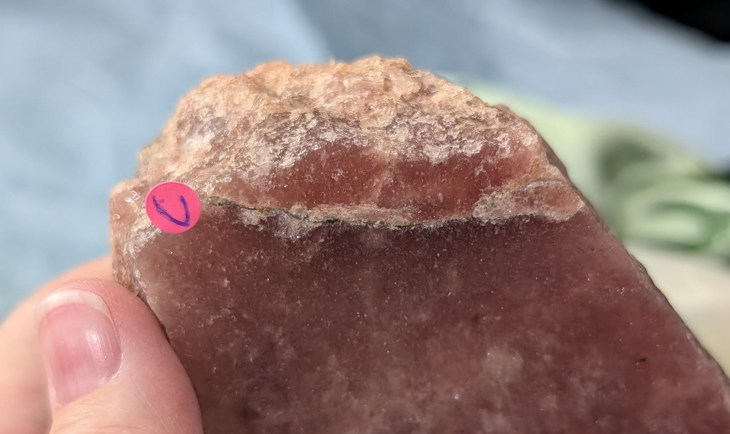 Strawberry Quartz Cut Base Freeform