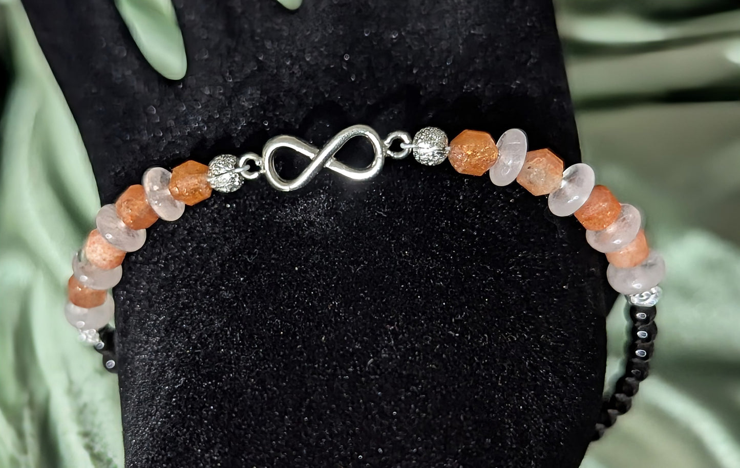 Sunstone and Rose Quartz Bracelet