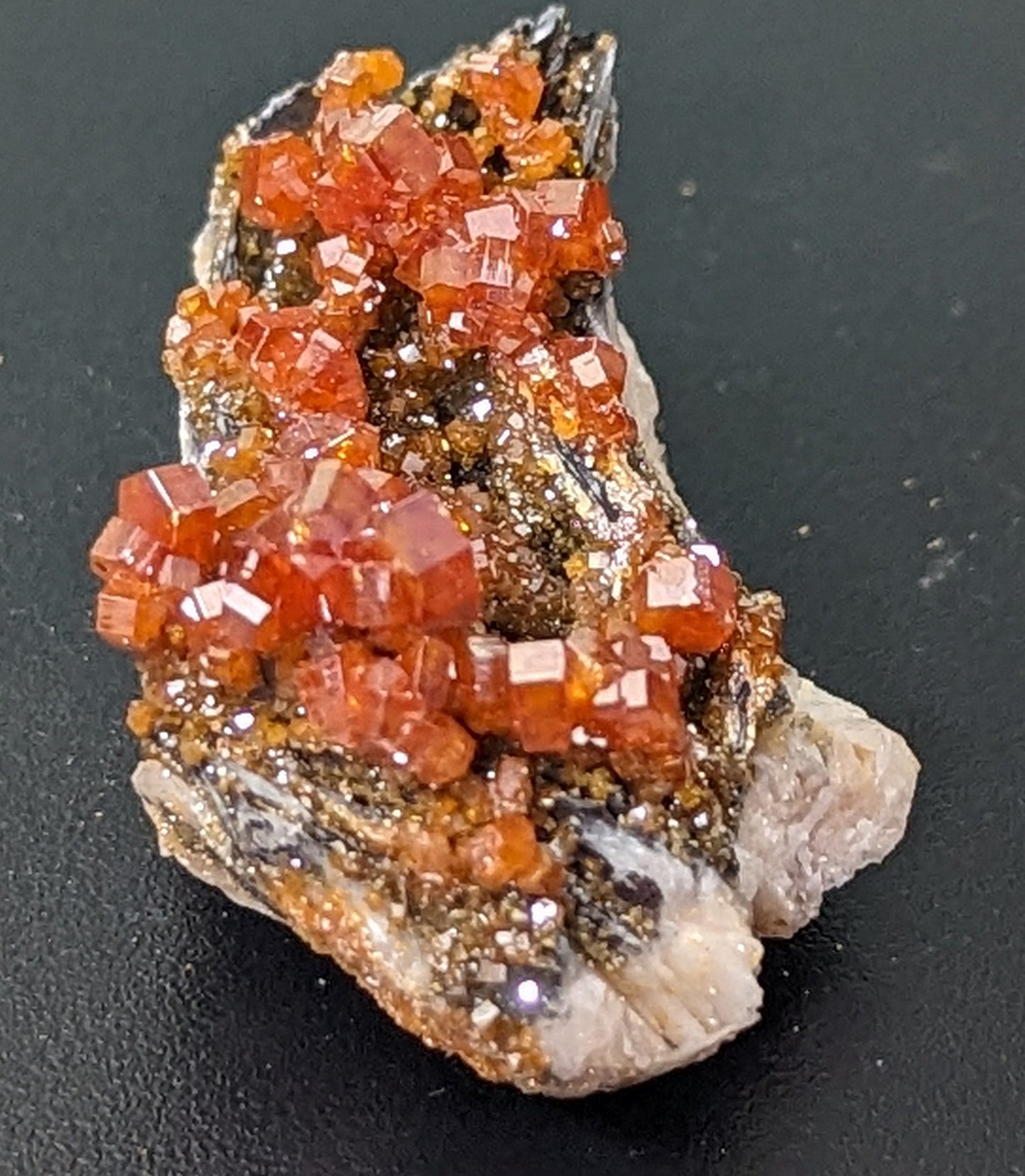 Vanadinite Specimen in Barite