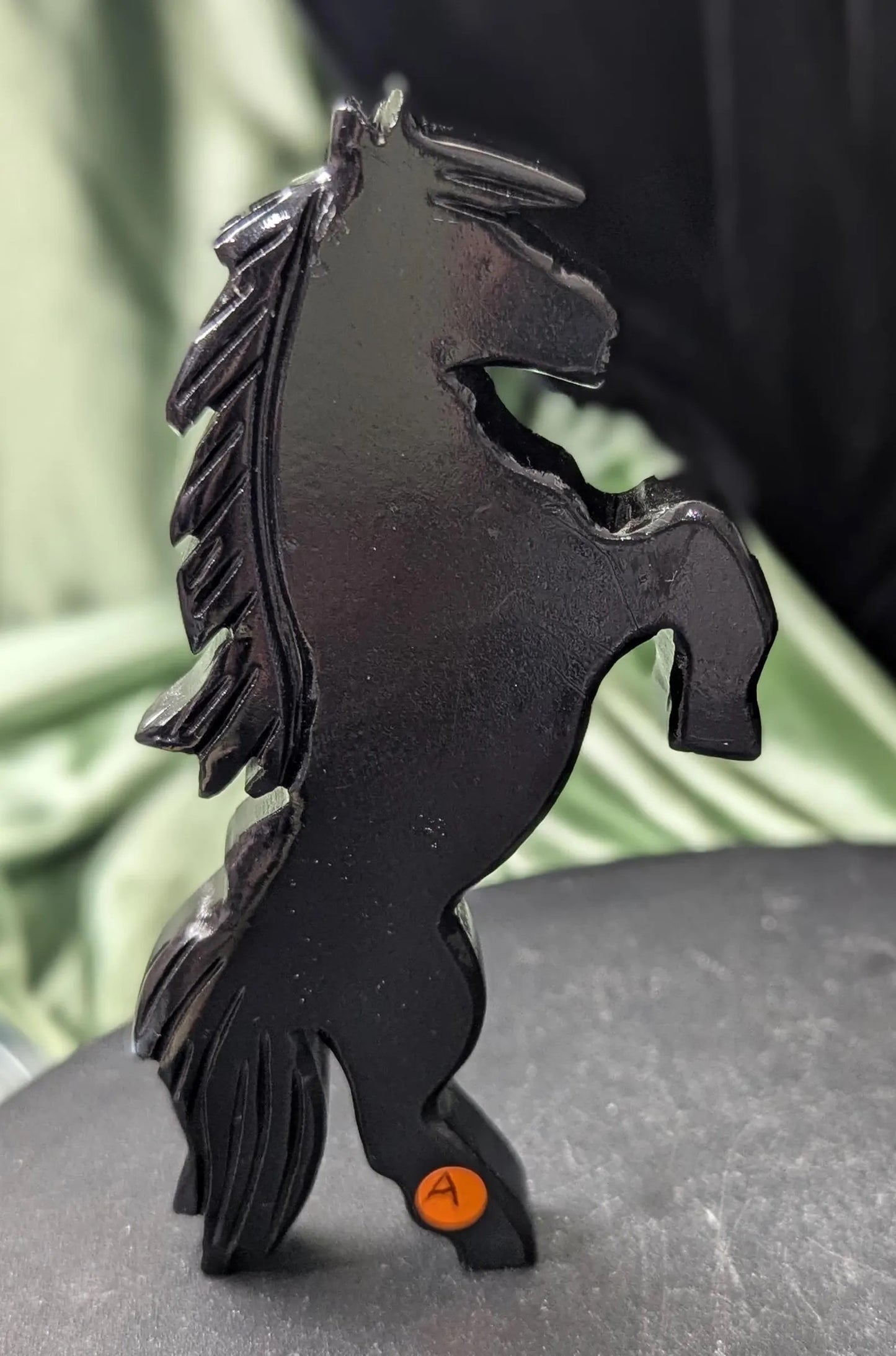 Crystal Jumping Horse Figurines ~ Crystal Horse Carving