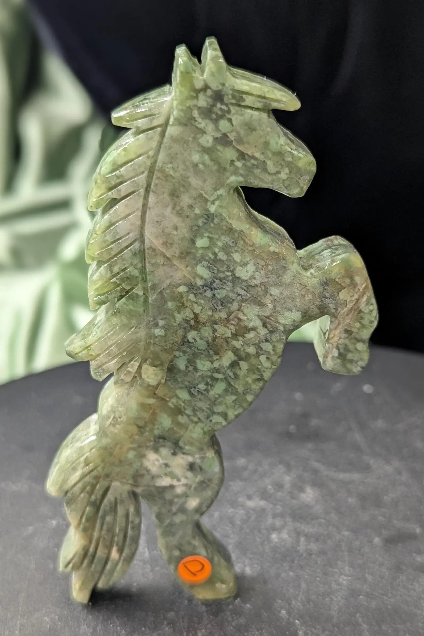 Crystal Jumping Horse Figurines ~ Crystal Horse Carving