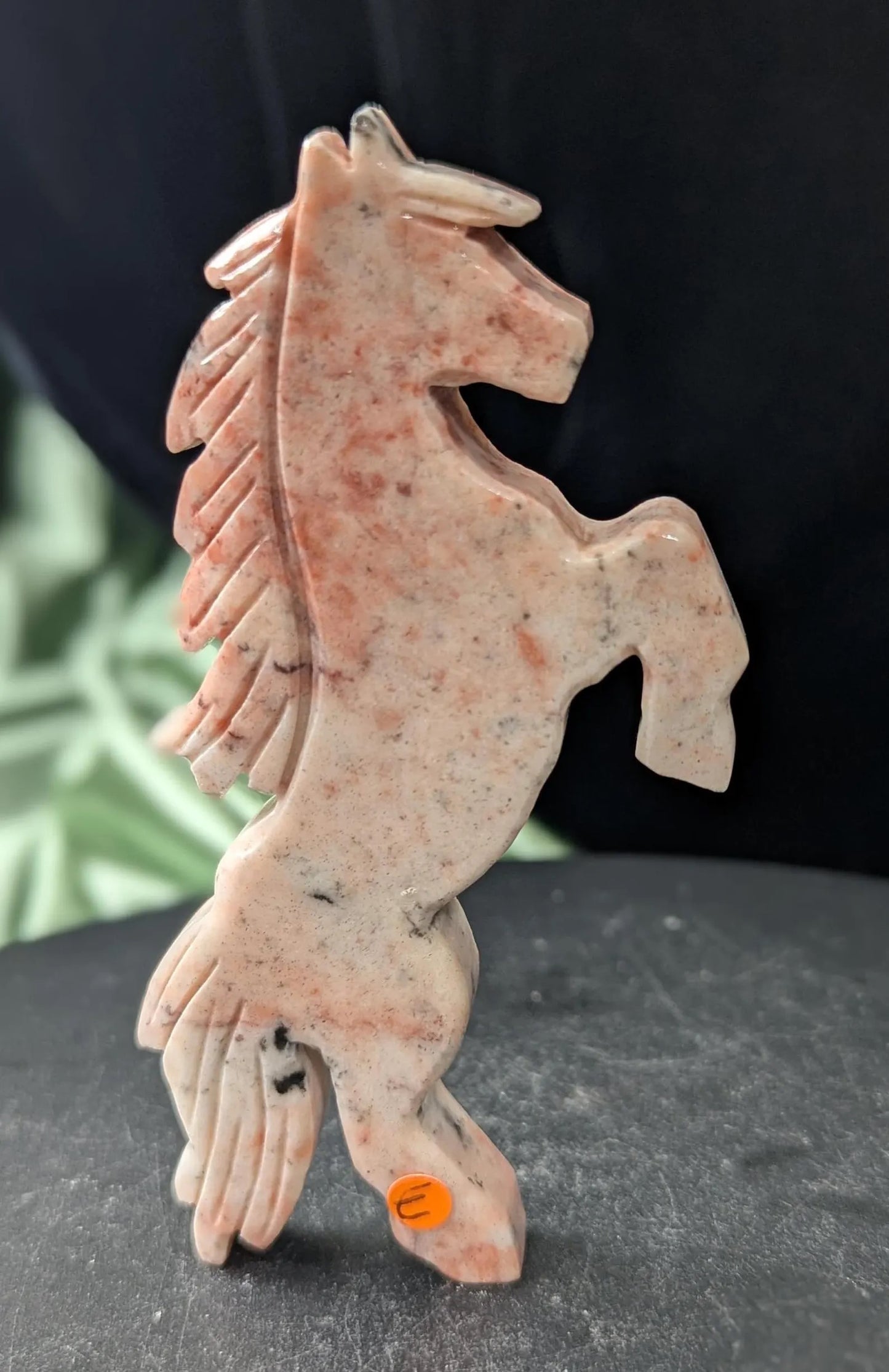 Crystal Jumping Horse Figurines ~ Crystal Horse Carving