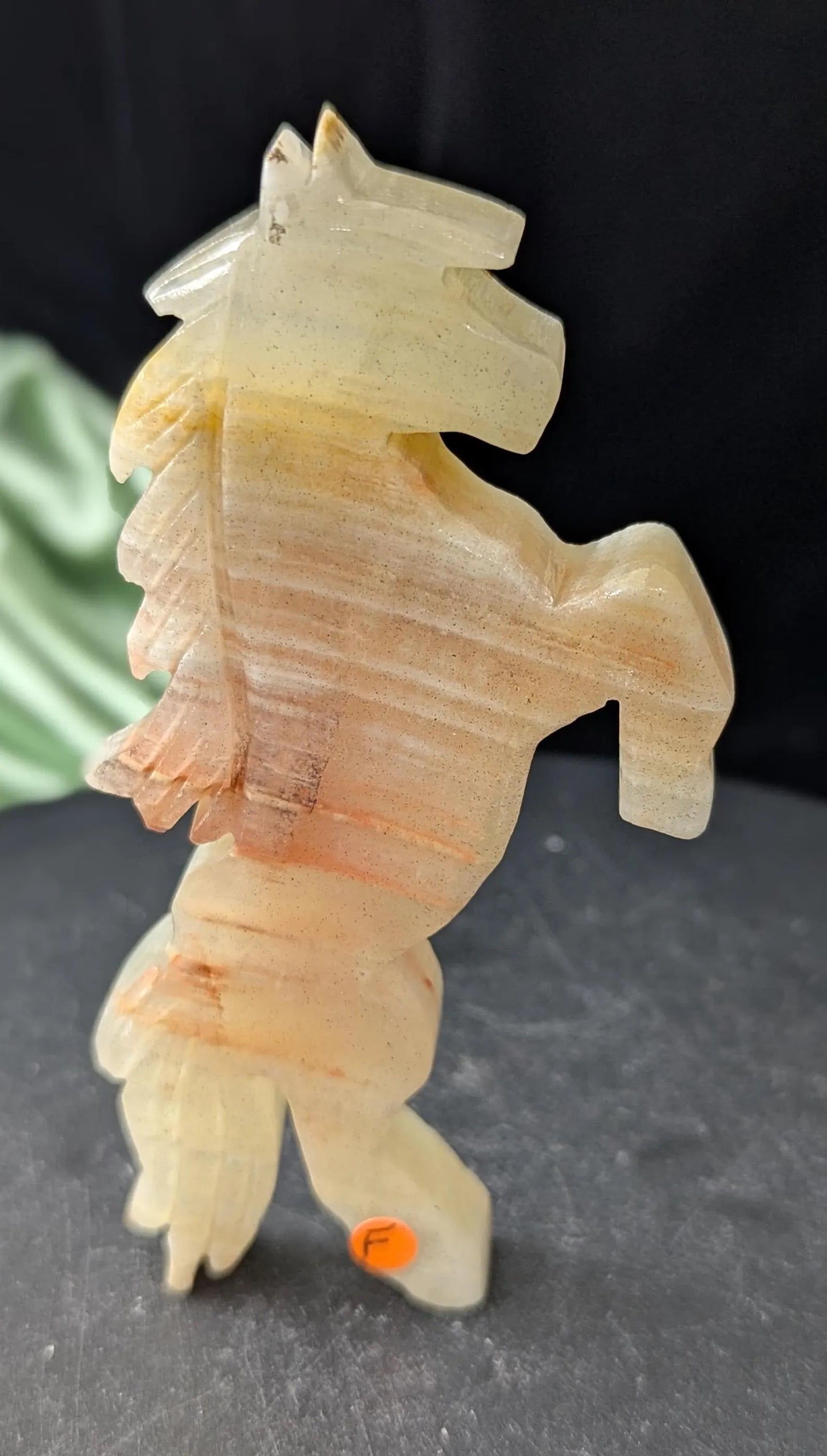 Crystal Jumping Horse Figurines ~ Crystal Horse Carving