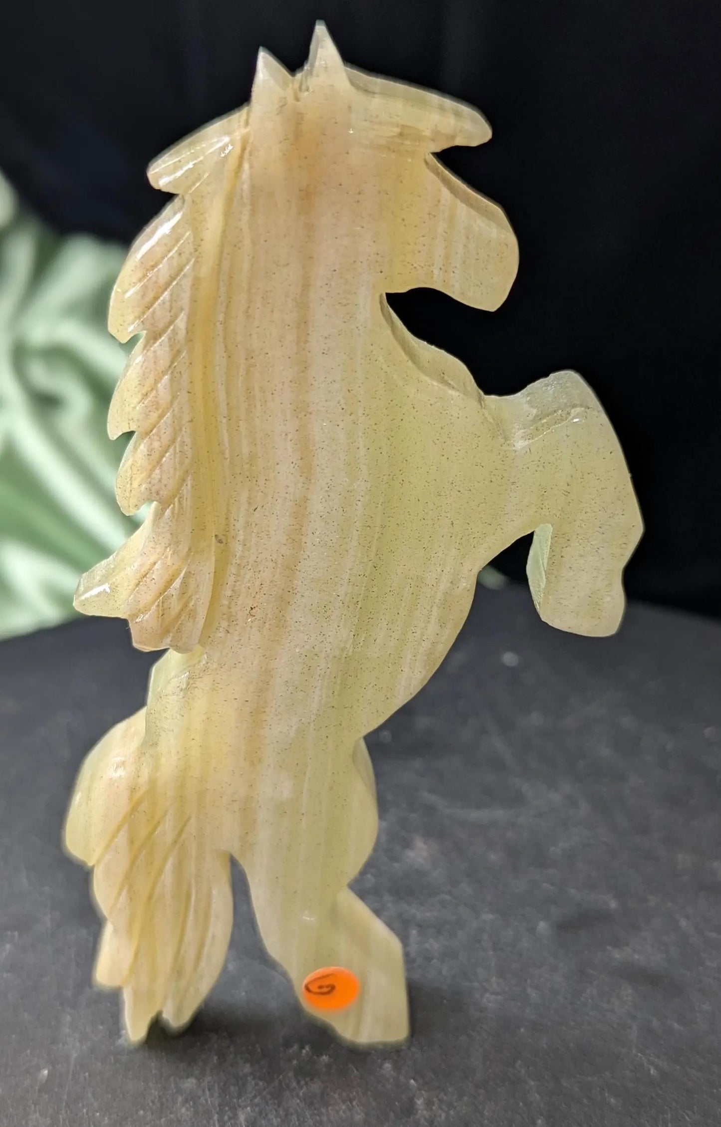 Crystal Jumping Horse Figurines ~ Crystal Horse Carving