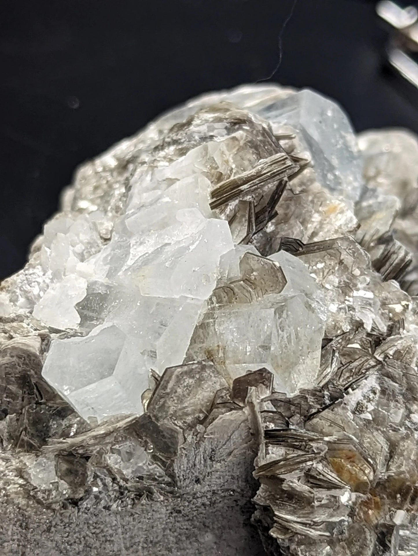 Raw Aquamarine with Muscovite Specimen ~ Aquamarine in Matrix