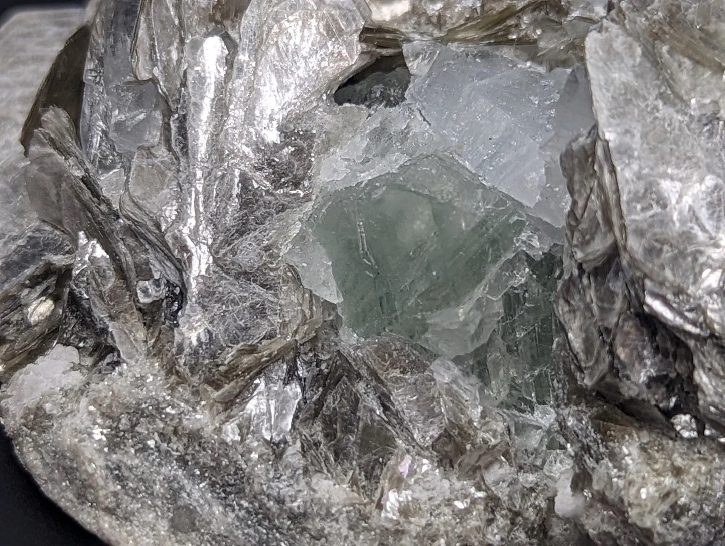 Raw Aquamarine with Muscovite Specimen ~ Aquamarine in Matrix