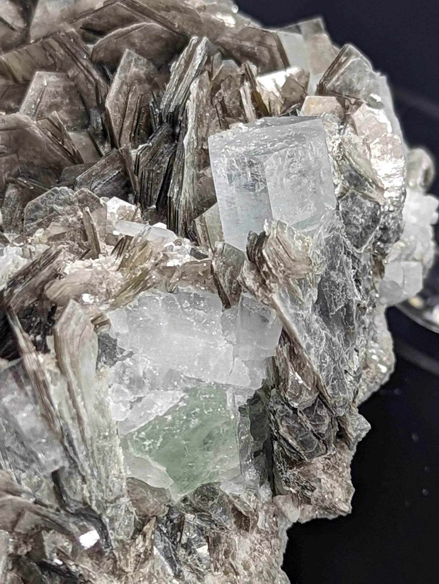 Raw Aquamarine with Muscovite Specimen ~ Aquamarine in Matrix