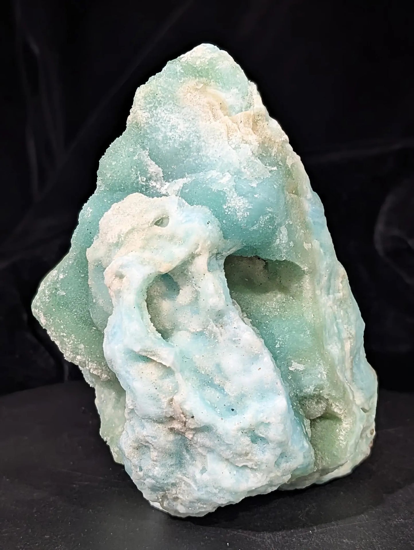 Blue Aragonite with Smithsonite Crystal Specimen