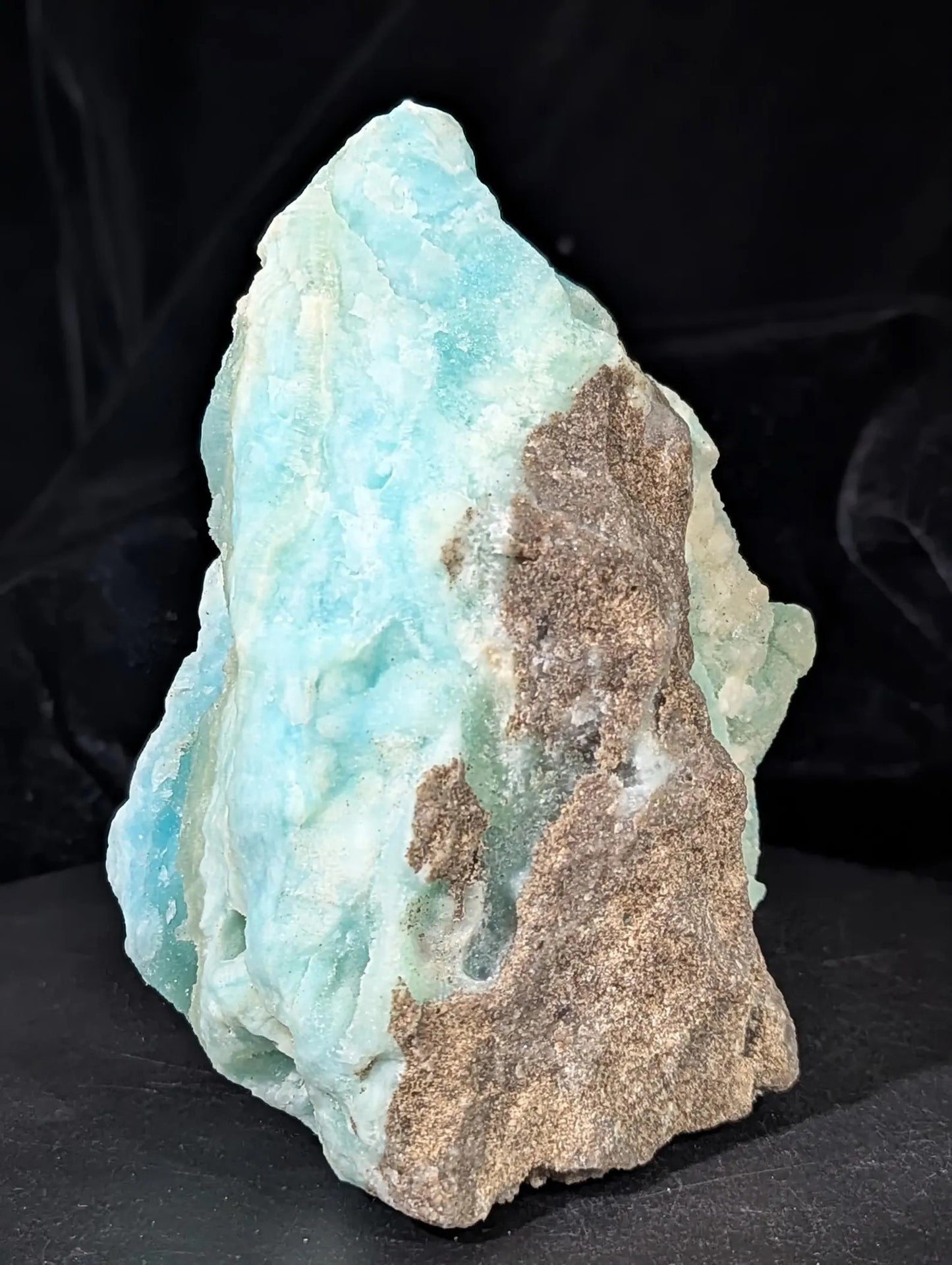 Blue Aragonite with Smithsonite Crystal Specimen