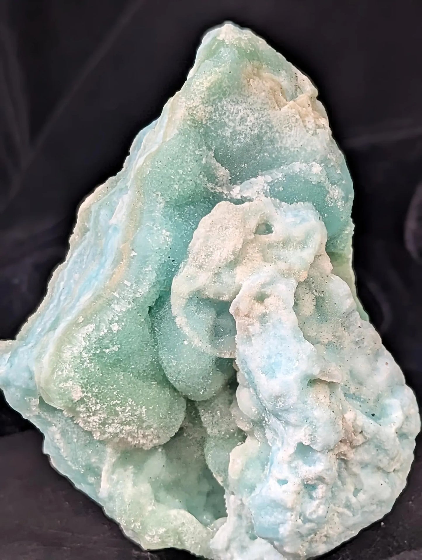 Blue Aragonite with Smithsonite Crystal Specimen