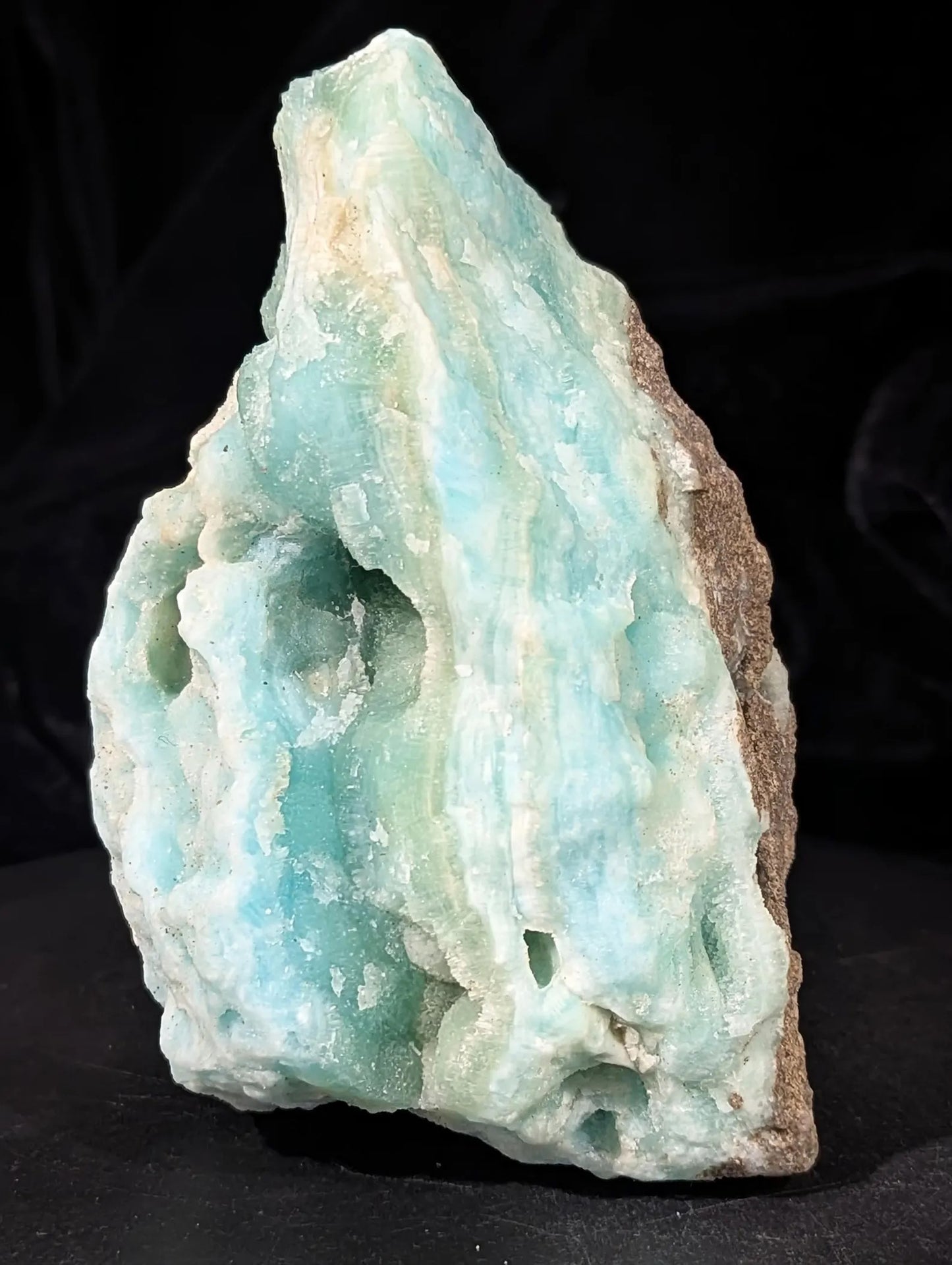 Blue Aragonite with Smithsonite Crystal Specimen