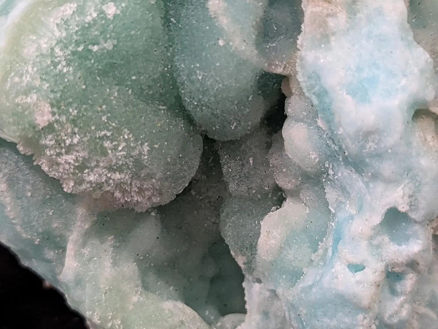 Blue Aragonite with Smithsonite Crystal Specimen