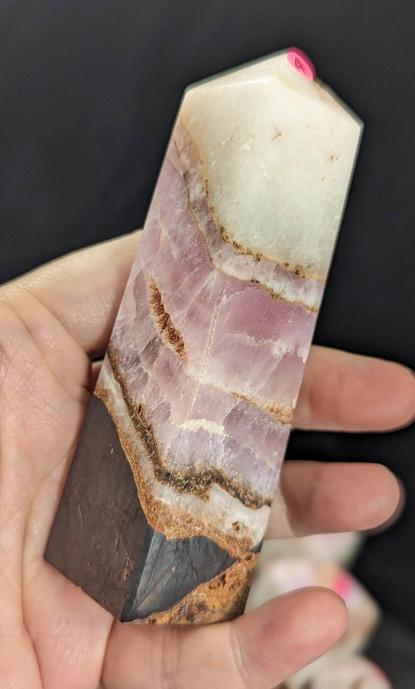 AAA Polished Pink Aragonite Towers ~ Pink Crystal Towers