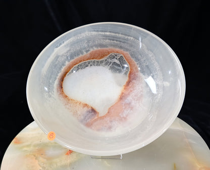 5 Inch White Onyx Bowl