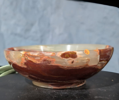 6-inch Pink Banded Onyx Bowl