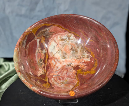 6-inch Pink Banded Onyx Bowl