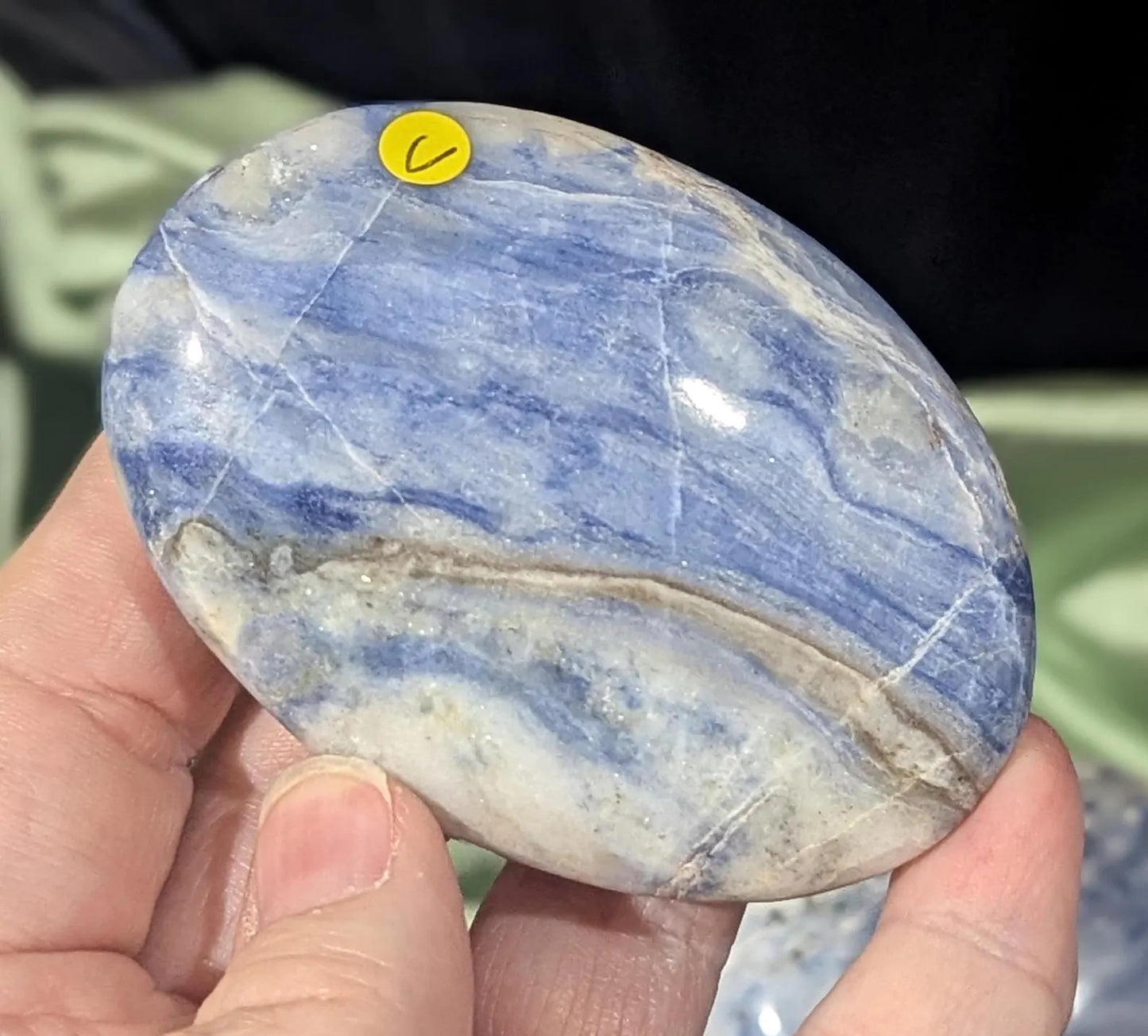 Afghanite Palm Stone 2C