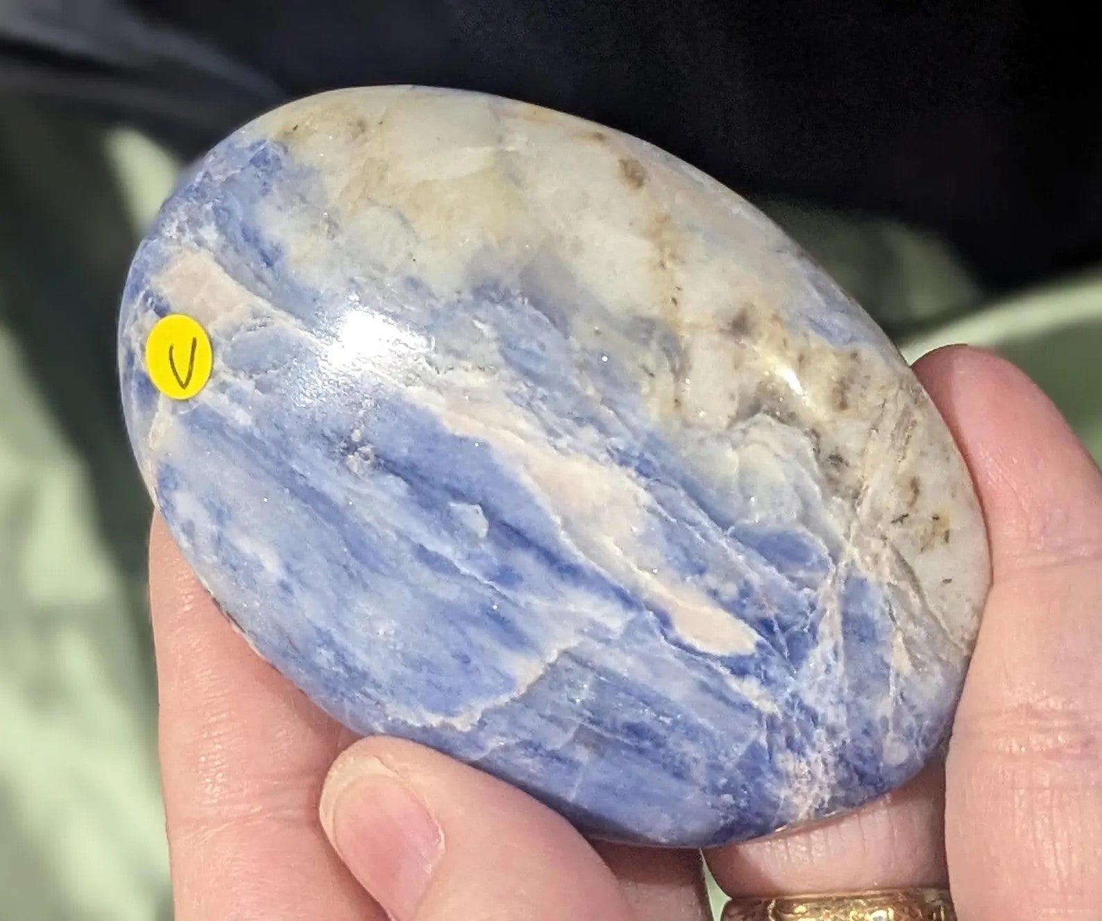 Afghanite Palm Stone 2C
