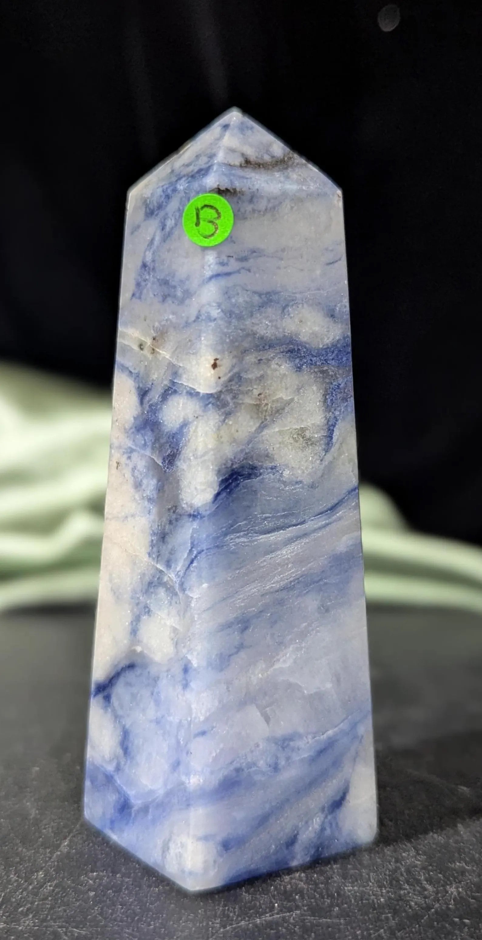 Hand Carved Afghanite Tower 1B1