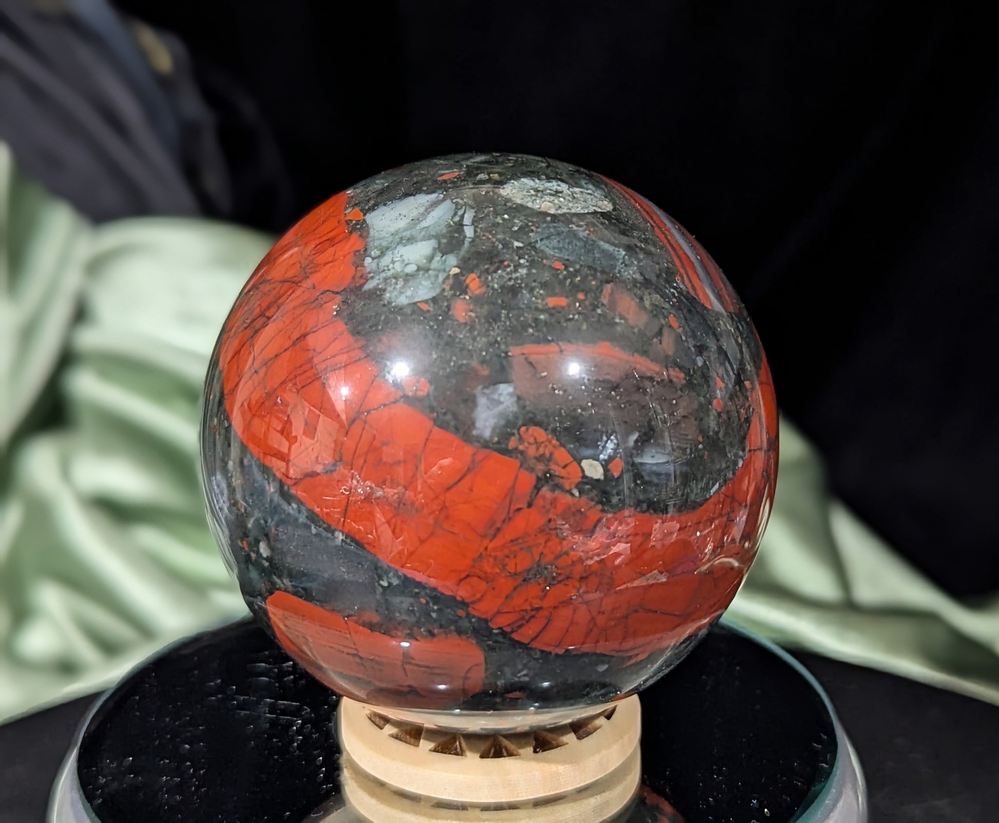 African Bloodstone Sphere